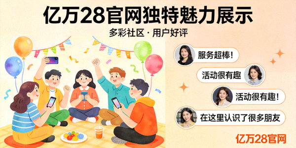 亿万28官网独特魅力展示图 - 多彩的社区活动与用户好评画面