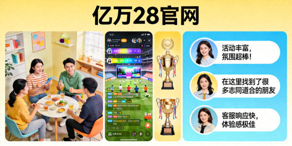 亿万28官网独特魅力展示图 - 多彩的社区活动与用户好评画面